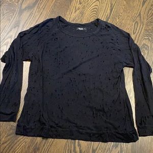 I hawk Lauren black long sleeves with holes